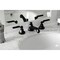 Kingston Brass KS4460KL Widespread Bathroom Faucet with Brass Pop-Up, Matte Black KS4460KL - alternate 4